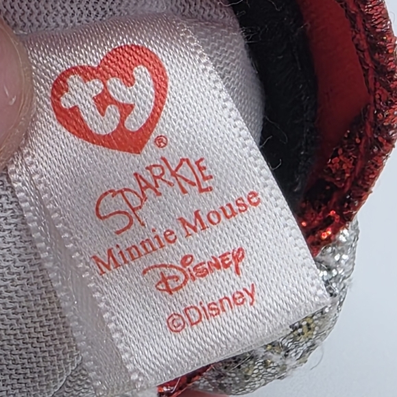 Ty Beanie Baby Disney Minnie Mouse Sparkle Plush - Picture 7 of 11